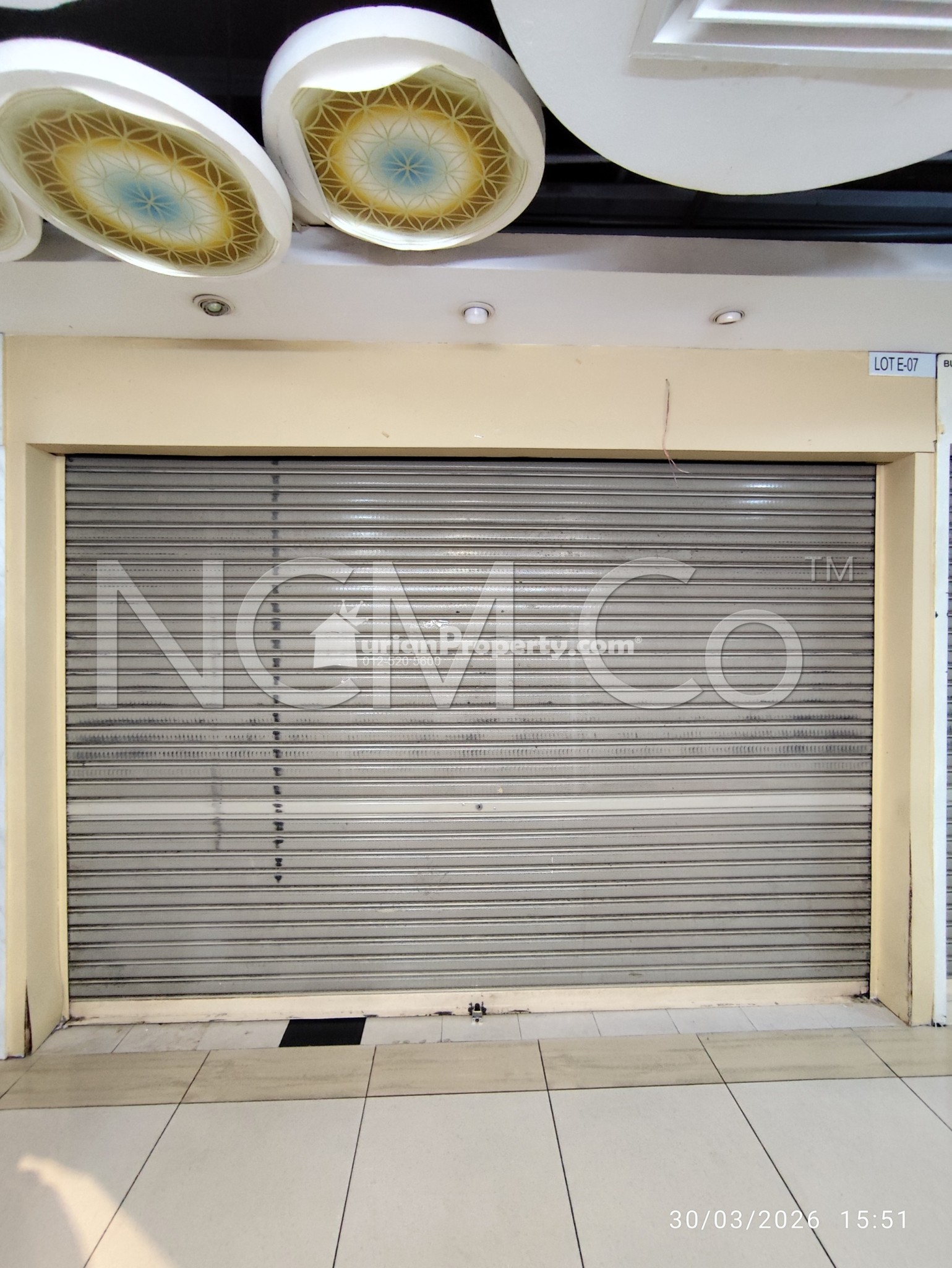 Retail Space For Auction at Dataran Pahlawan Melaka Megamall