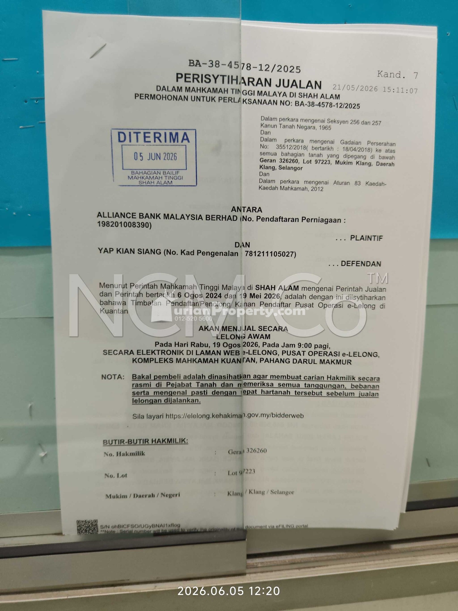 Terrace House For Auction at Bandar Botanic