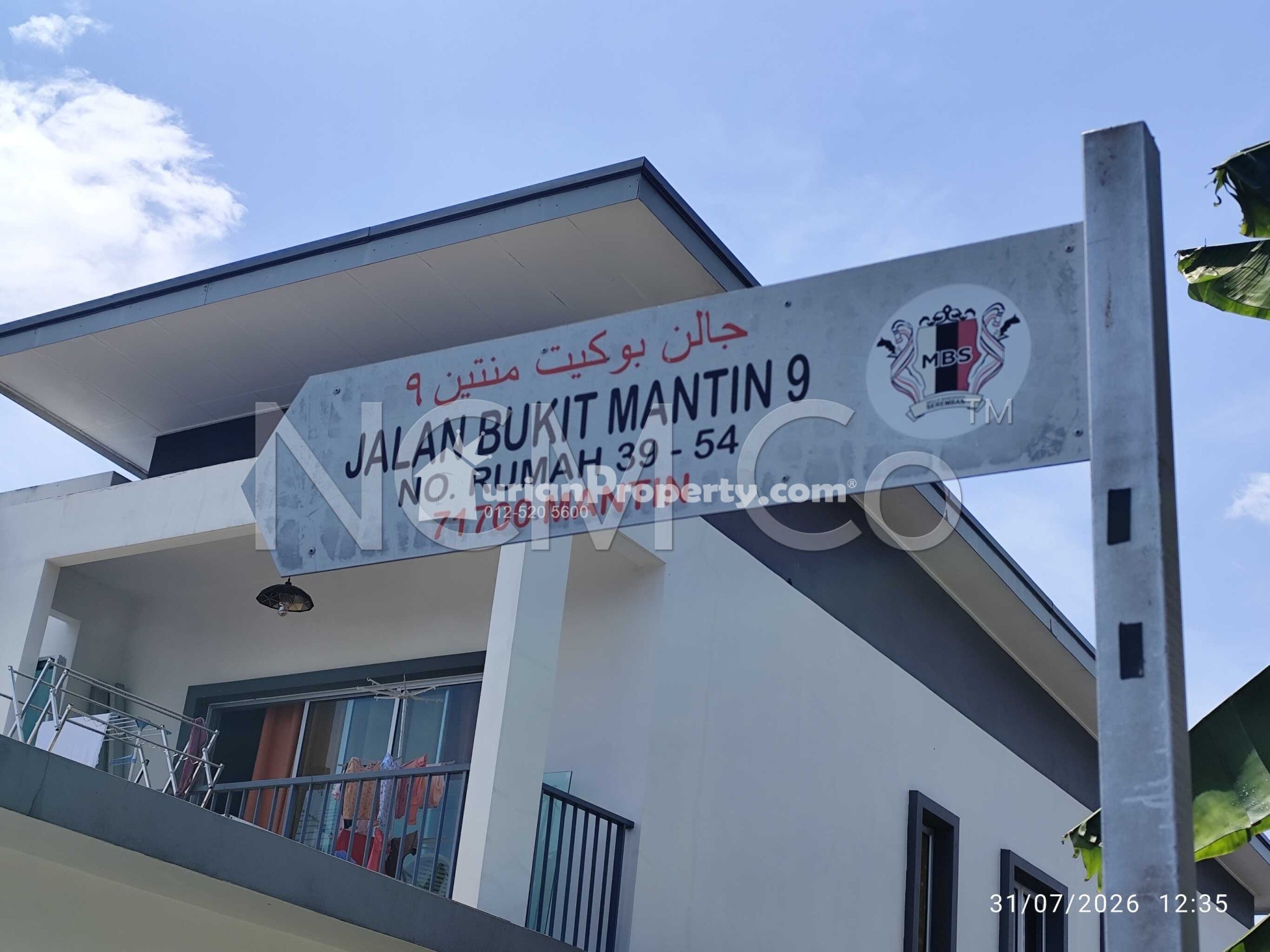 Terrace House For Auction at Taman Bukit Mantin