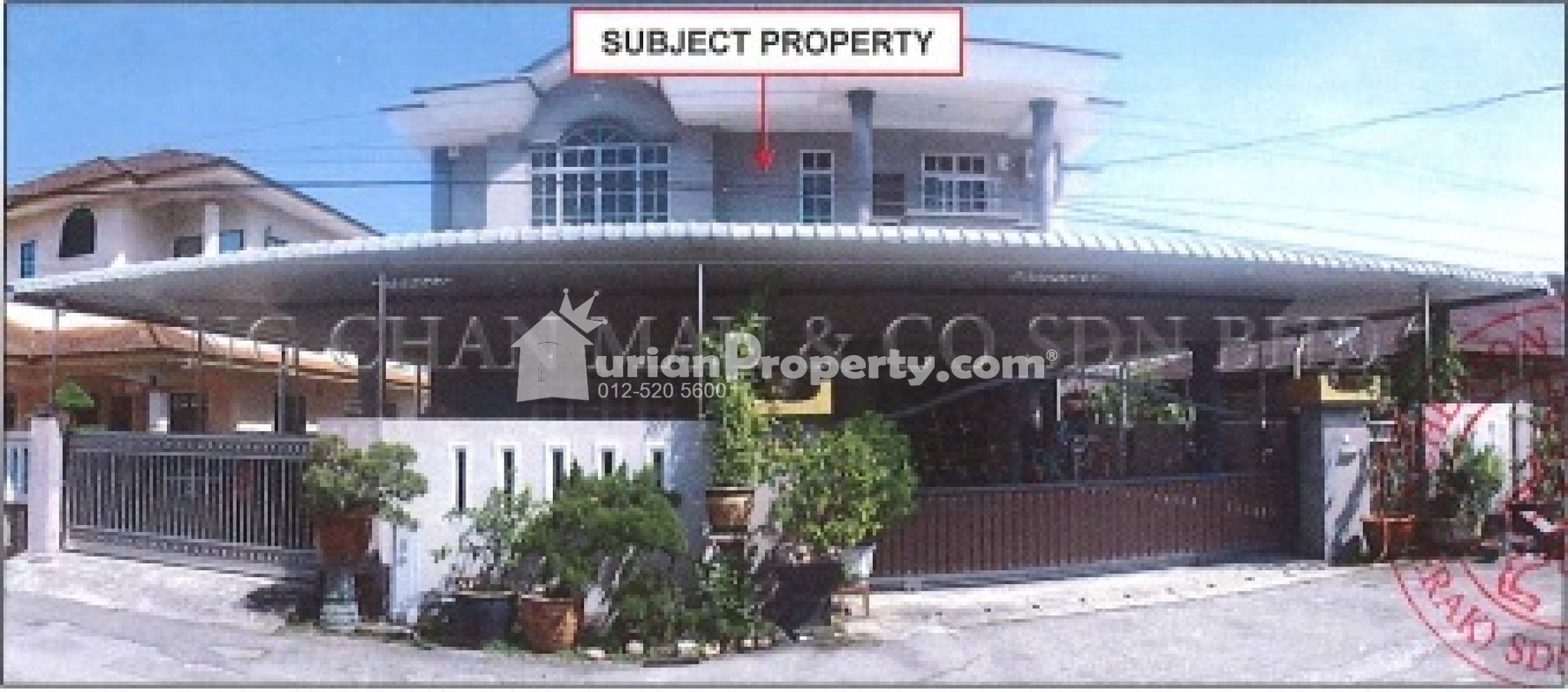 Bungalow House For Auction at Gunung Rapat