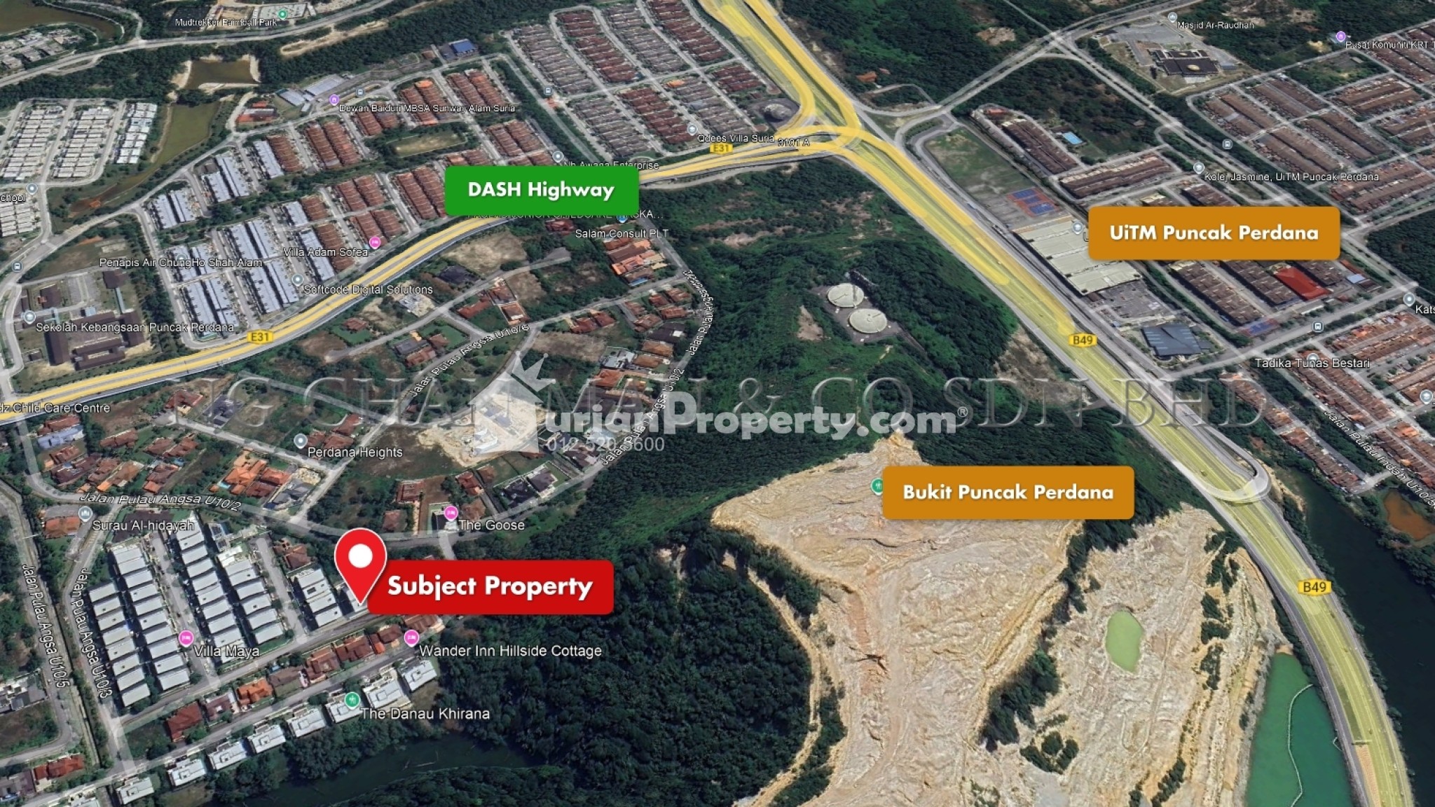 Bungalow House For Auction at Perdana Heights