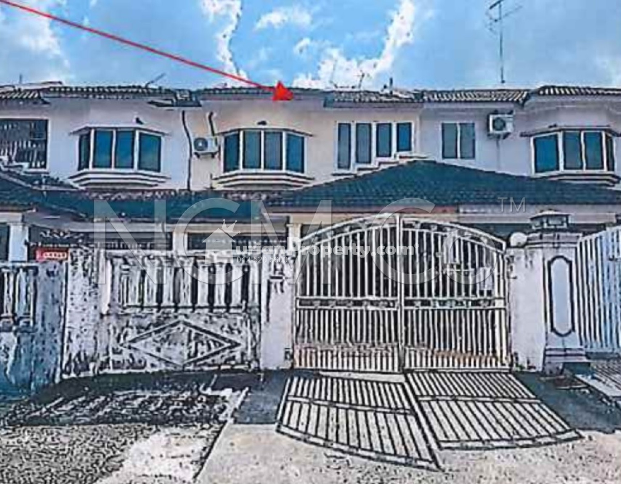 Terrace House For Auction at Kota Tinggi