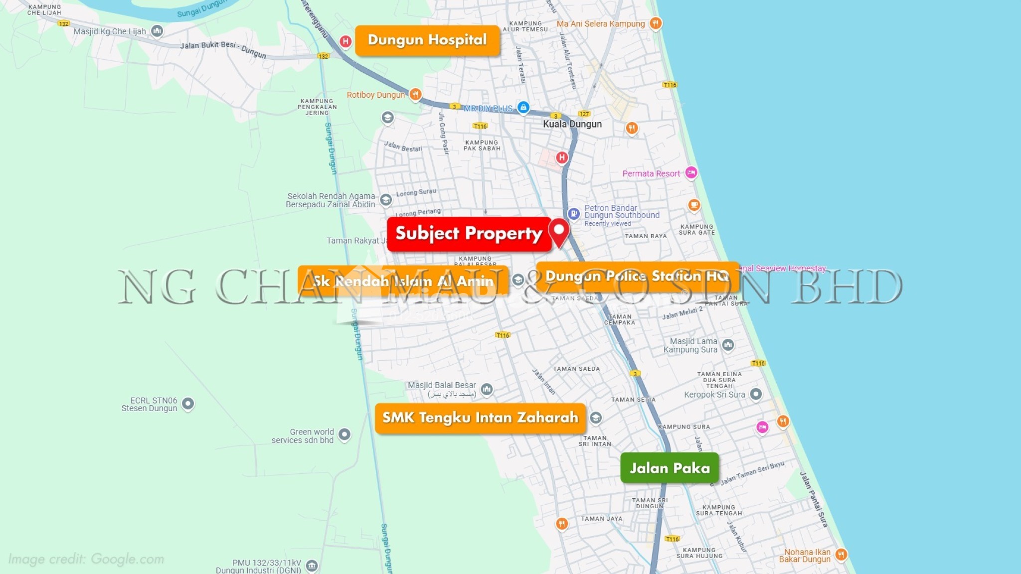 Bungalow House For Auction at Dungun