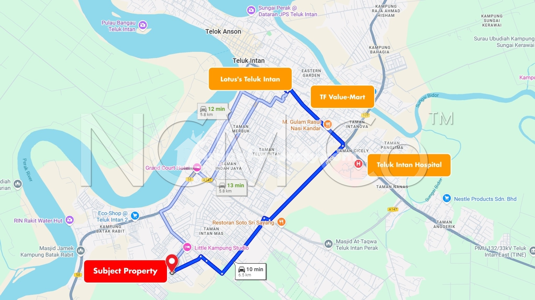 Terrace House For Auction at Teluk Intan