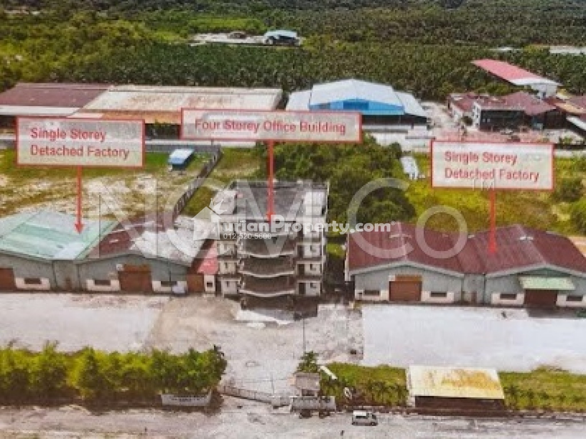 Detached Factory For Auction at Taman Indah