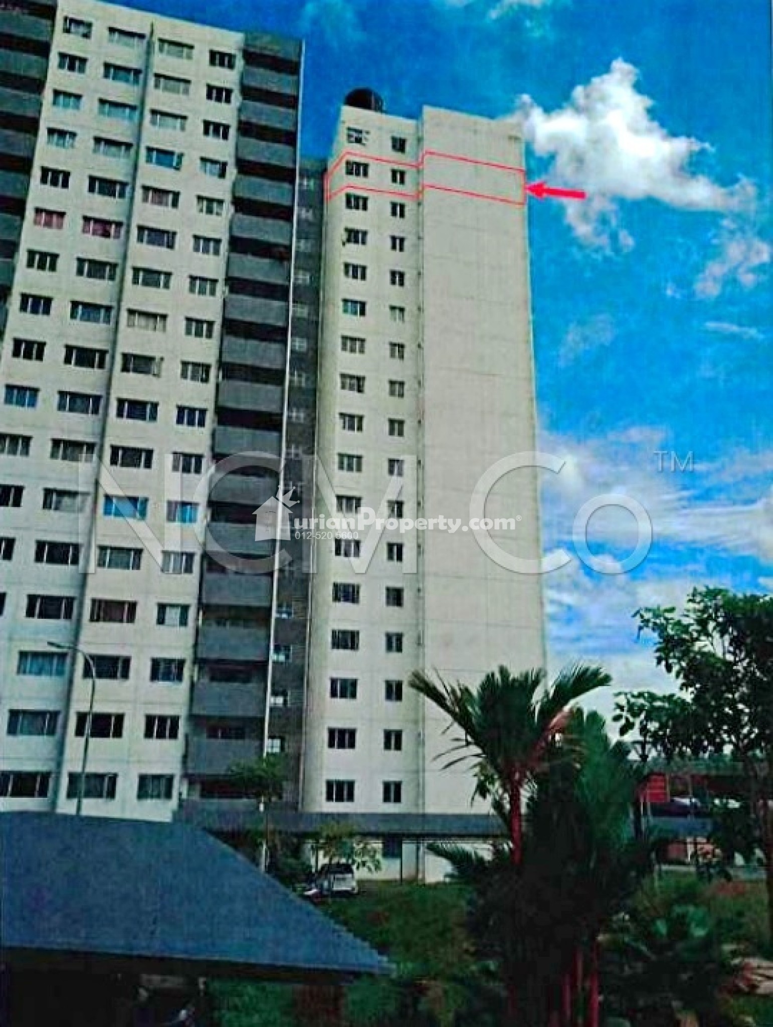 Apartment For Auction at Puncak Gloxinia