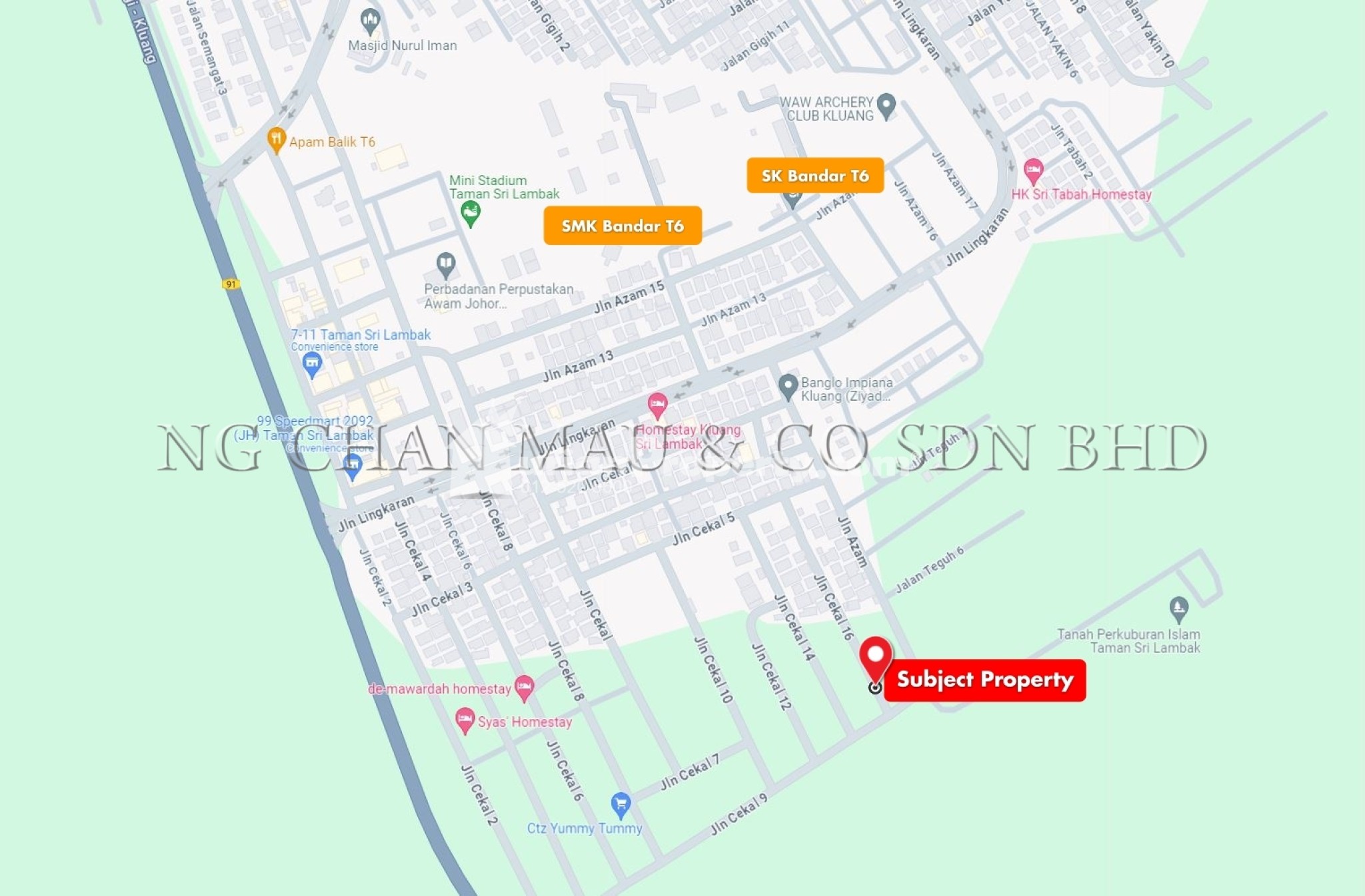 Bungalow House For Auction at Taman Sri Lambak