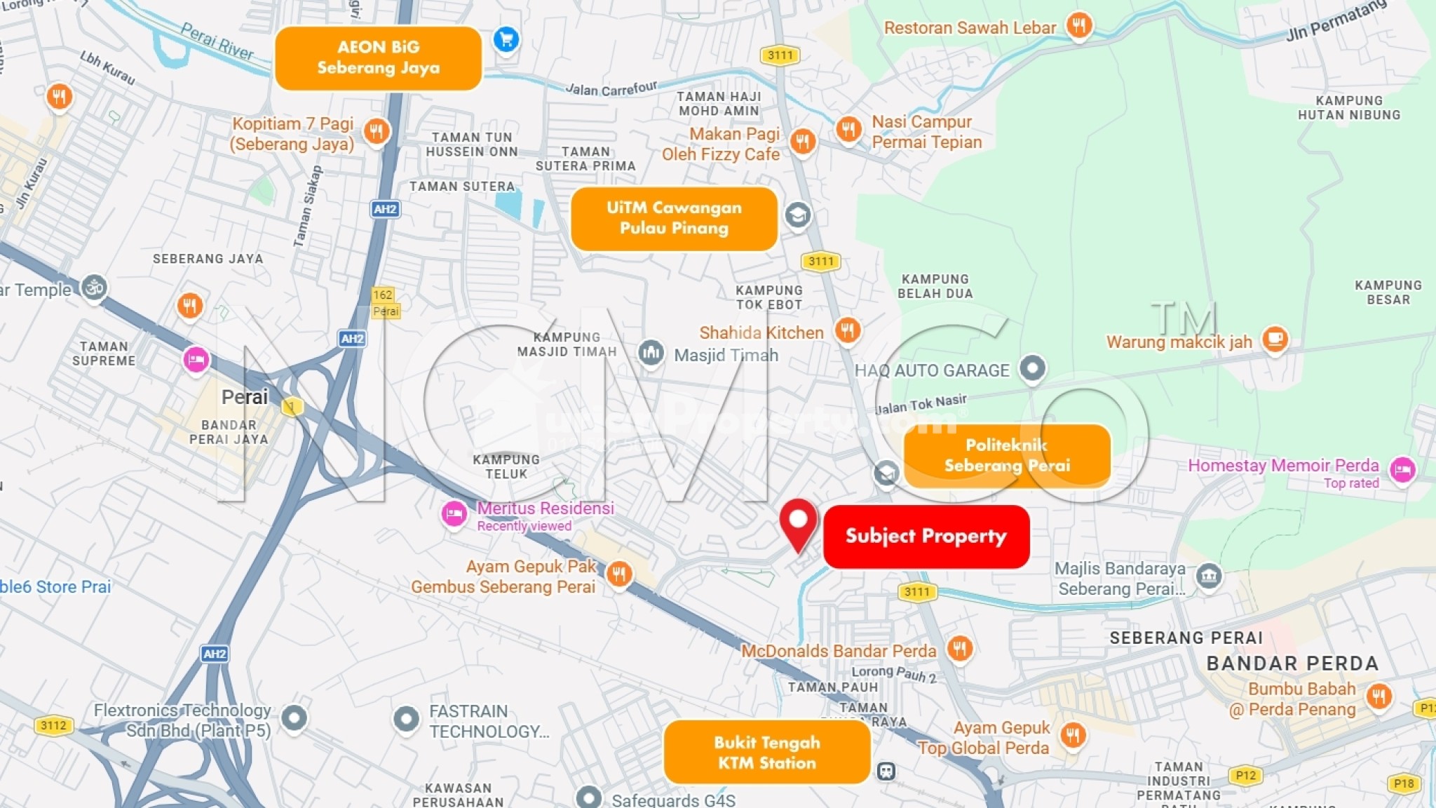 Terrace House For Auction at Perai