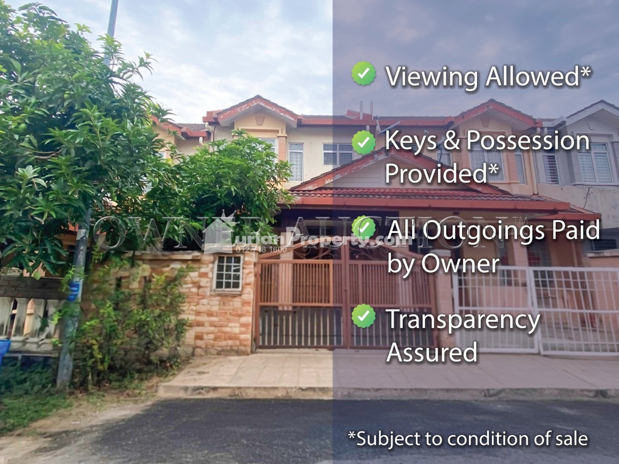 Terrace House For Auction at Bandar Pinggiran Subang