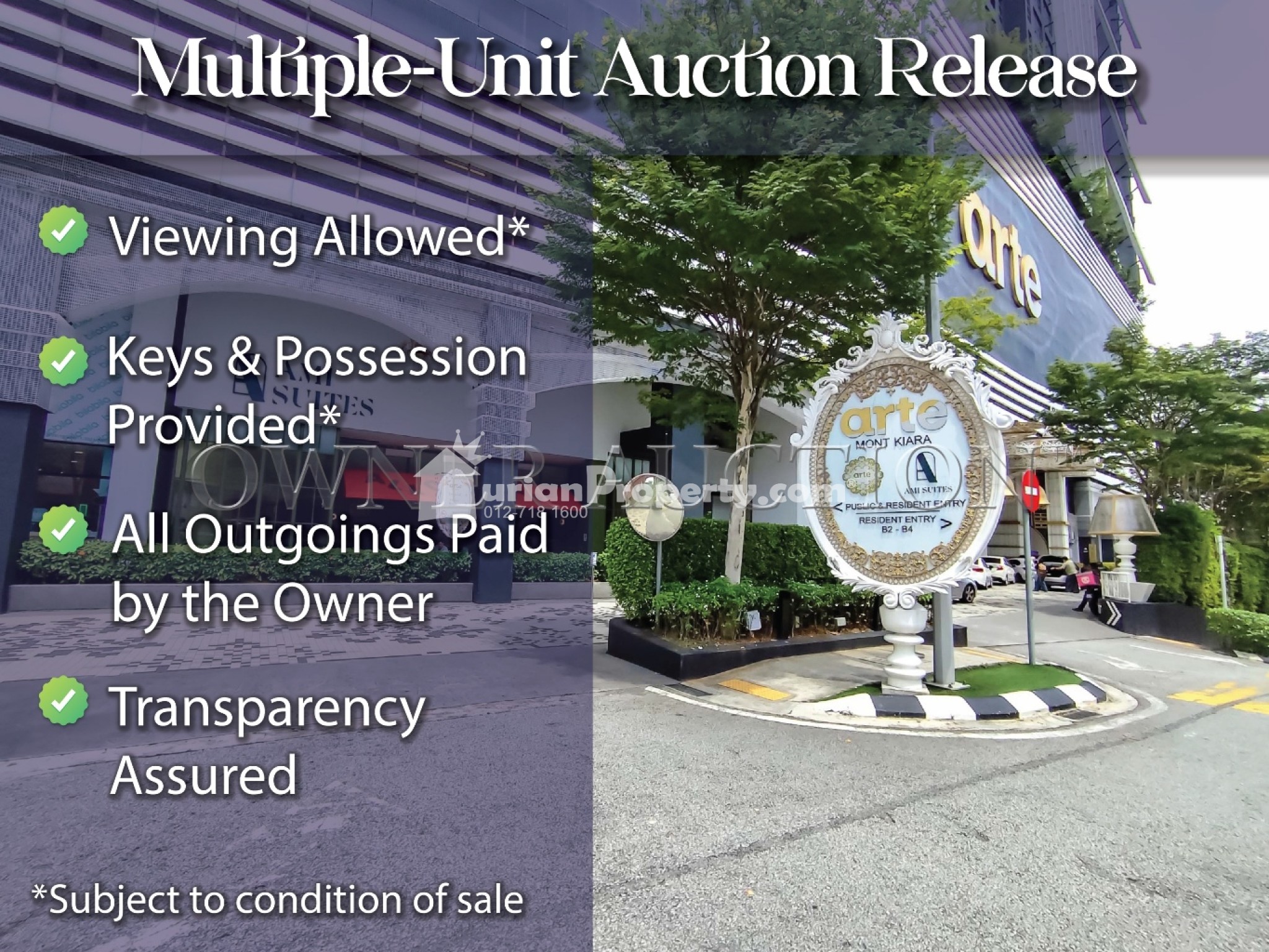 Serviced Residence For Auction at Arte @ Mont Kiara