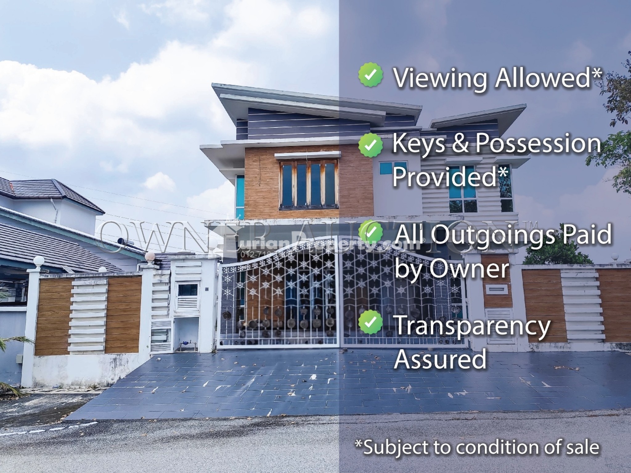 Bungalow House For Auction at Bandar Seri Putra