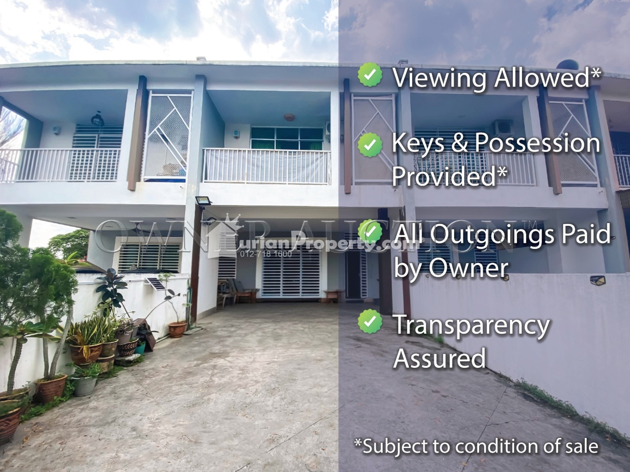 Terrace House For Auction at Taman Meru