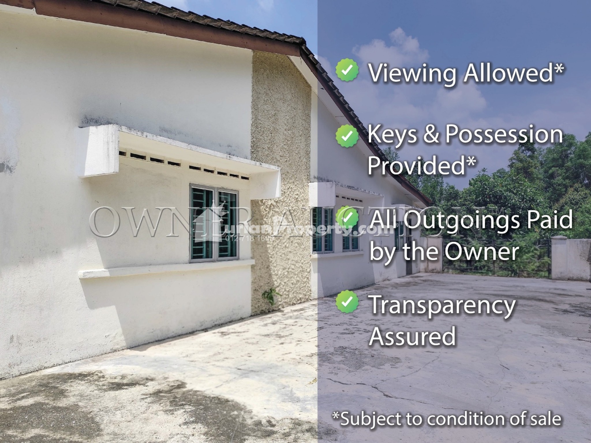 Terrace House For Auction at Taman Badri Shah