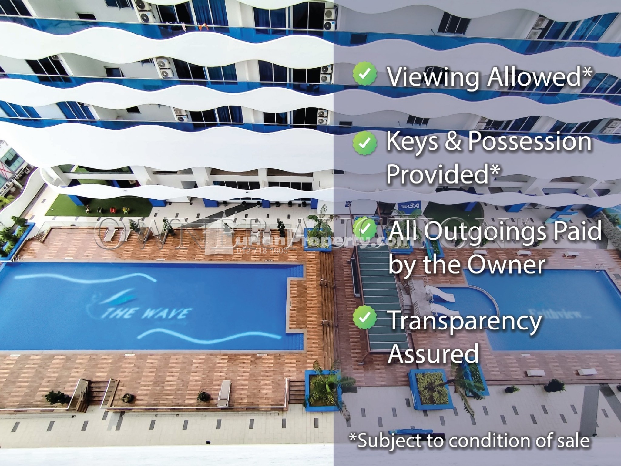 Serviced Residence For Auction at The Wave Residence