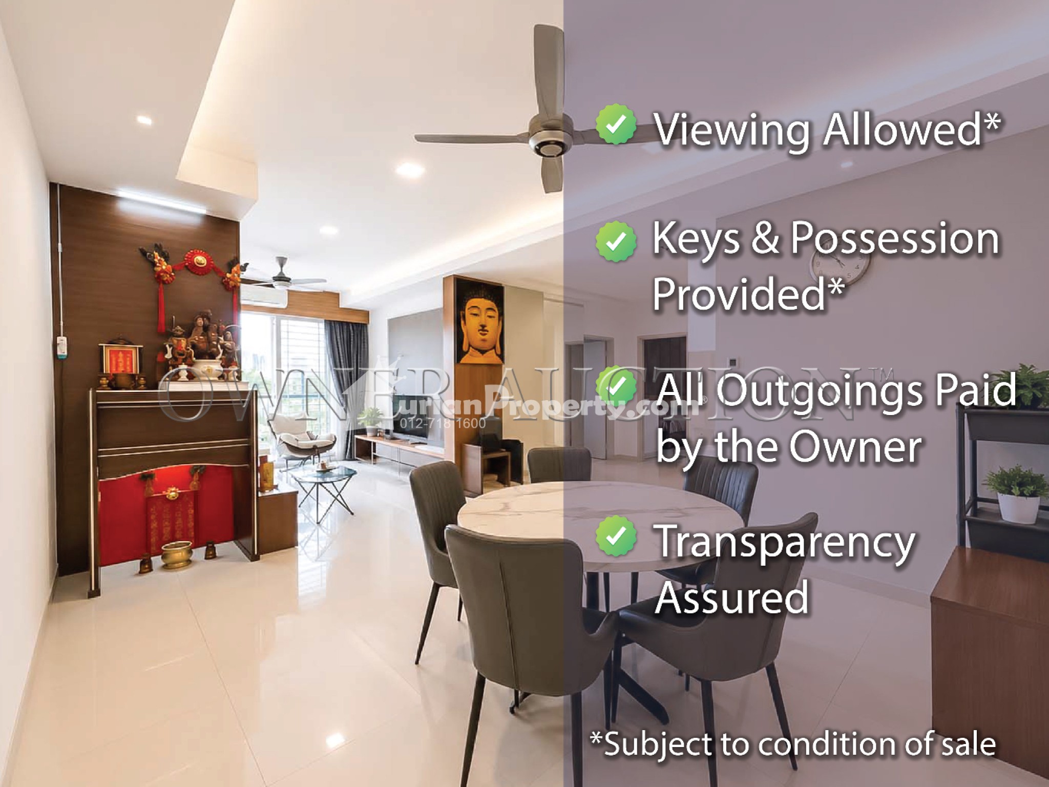 Condo For Auction at Vistaria Residensi