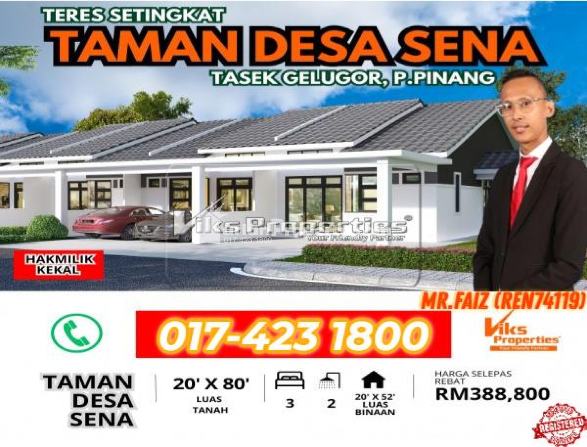 Terrace House New Launch at Tasek Gelugor