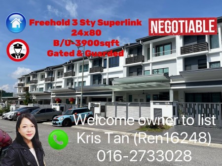 Terrace House For Sale at Tropicana Cheras