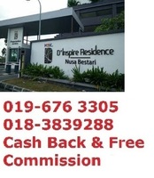 Apartment For Auction at D'Inspire Residence, Taman Nusa Bestari