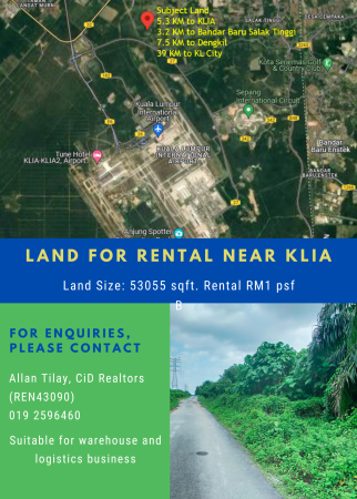 Agriculture Land For Rent at Sepang