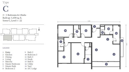 Condo For Sale at Triuni Residences