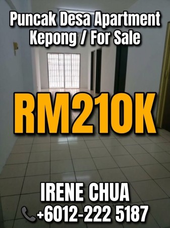 Apartment For Sale at Puncak Desa Apartment