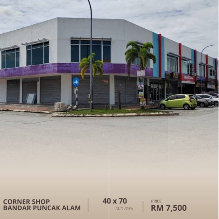 Shop For Rent at Hill park @ Shah Alam North