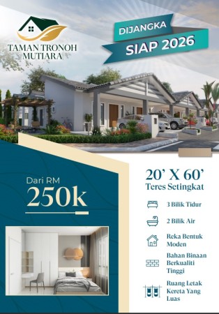 Terrace House For Sale at Taman Tronoh Mutiara