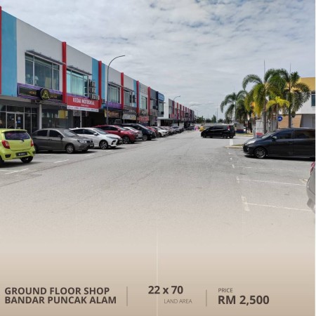 Shop For Sale at Hill park @ Shah Alam North