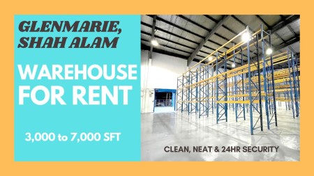 Detached Warehouse For Rent at Glenmarie