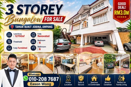 Bungalow House For Sale at Taman Bukit Jobina