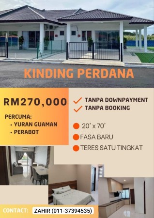 Terrace House For Sale at Taman Kinding Perdana