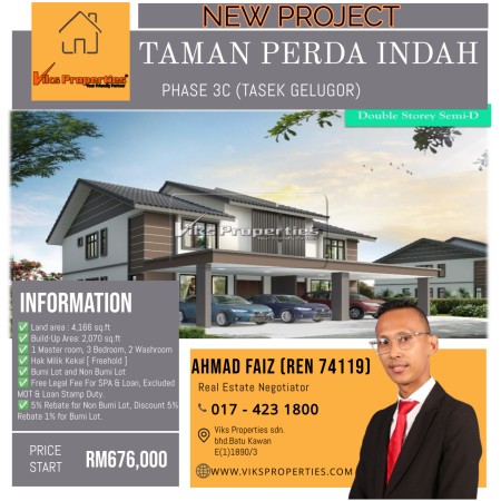 Semi D New Launch at Taman Perda Indah