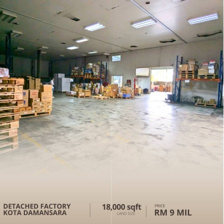 Detached Factory For Sale at Taman Industri Sungai Buloh