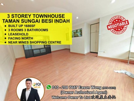 Townhouse For Sale at Taman Sungai Besi Indah