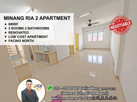 Apartment For Sale at Apartment Minang Ria 2