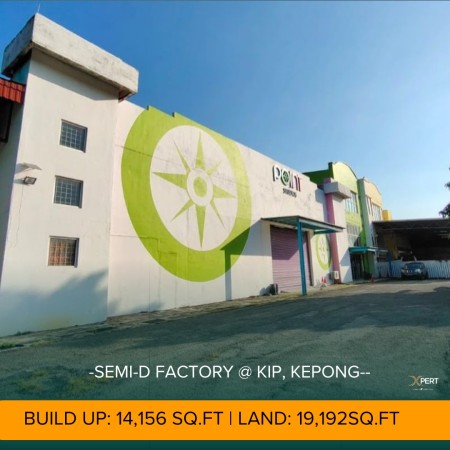 Semi-D Factory For Rent at Kepong Industrial Park