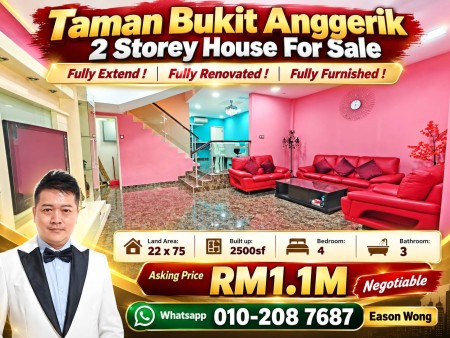 Terrace House For Sale at Taman Bukit Anggerik