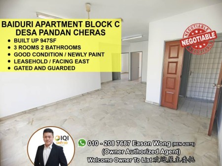 Apartment For Sale at Baiduri Apartment