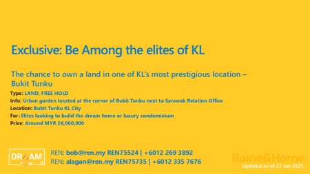 Residential Land For Sale at Bukit Tunku