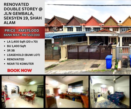 Terrace House For Sale at Section 19