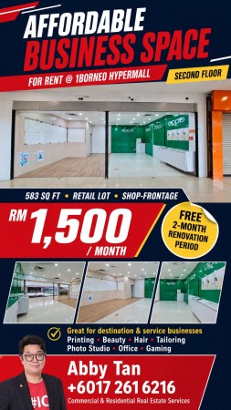 Retail Space For Rent at 1Borneo Hypermall