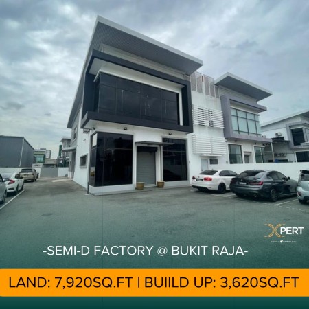 Detached Factory For Sale at Bukit Raja Industrial Park