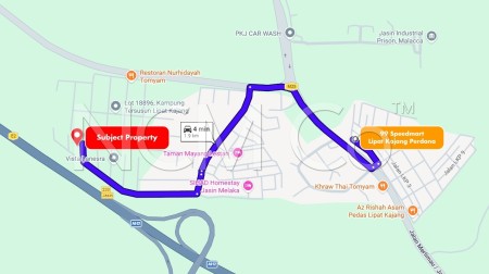 Terrace House For Auction at Jasin