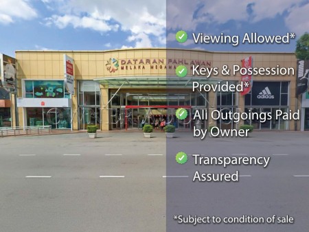 Retail Space For Auction at Dataran Pahlawan Melaka Megamall