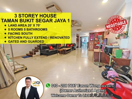 Terrace House For Sale at Bukit Segar Jaya