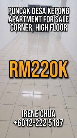Apartment For Sale at Puncak Desa Apartment