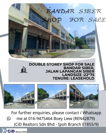 Shop For Sale at Bandar Seri Botani