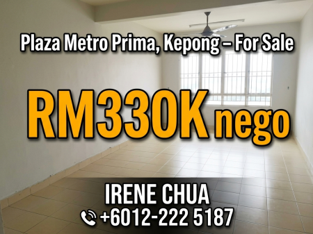 Serviced Residence For Sale at Plaza Metro Prima