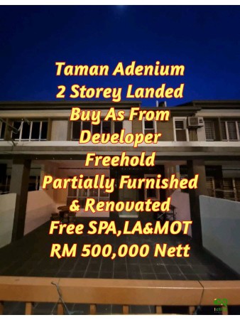 Terrace House For Sale at Taman Adenium