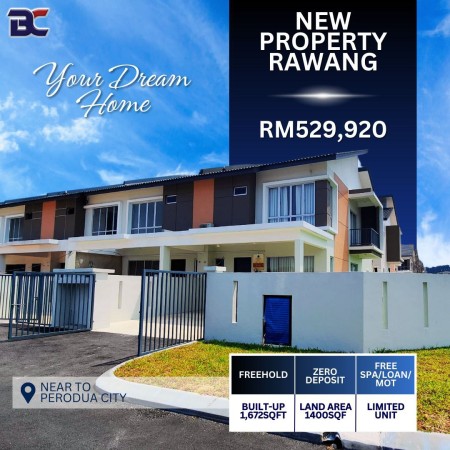 Terrace House For Sale at Pusat Bandar Rawang